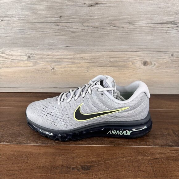 Nike Air Max 2017 Mens Size 11.5 Wolf Grey Black Pure Platinum 849559 012 - Picture 2 of 9